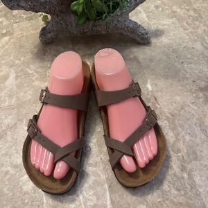 Birkenstock Mayari Brown Strappy Sandals size 36
